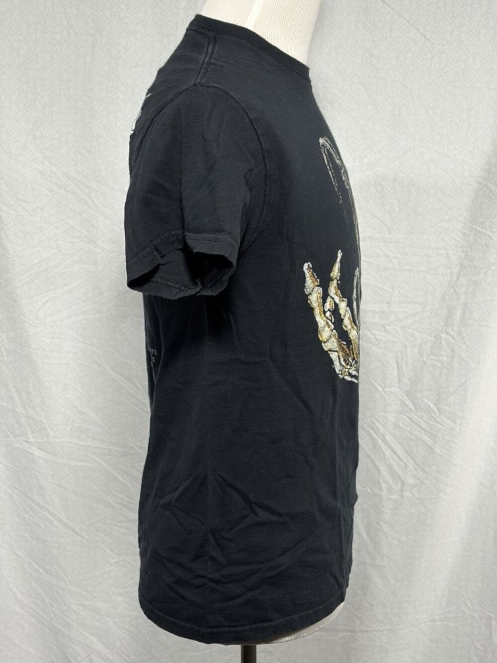 Korn 2024 Tour Tshirt Black Medium Skeleton Fingers Gojira Spiritbox - Picture 3 of 8